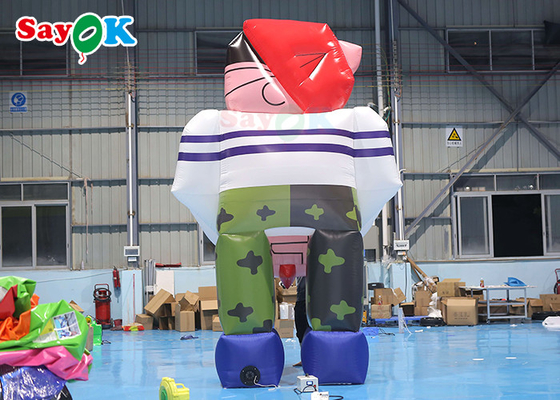 4.5m inflatable कार्टून पात्र विशाल inflatable शुभंकर मॉडल जन्मदिन की पार्टियों के लिए कार्टून पात्र
