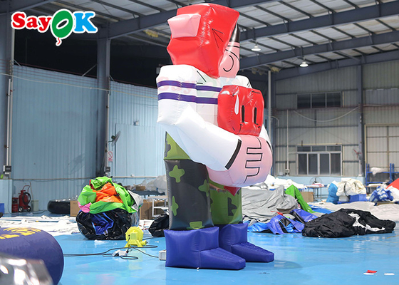 4.5m inflatable कार्टून पात्र विशाल inflatable शुभंकर मॉडल जन्मदिन की पार्टियों के लिए कार्टून पात्र
