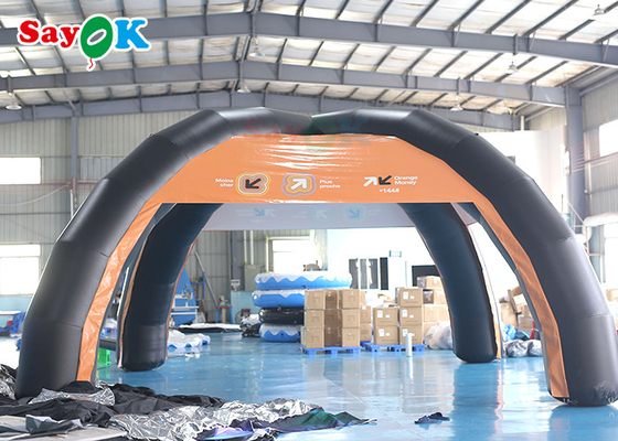 परिवार एयर टेंट कस्टम पीवीसी 7x4m inflatable एयर टेंट समर्थन संरचना ब्लो अप स्पाइडर टेंट