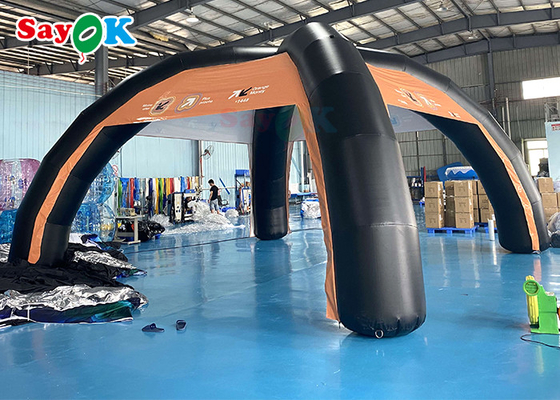 परिवार एयर टेंट कस्टम पीवीसी 7x4m inflatable एयर टेंट समर्थन संरचना ब्लो अप स्पाइडर टेंट