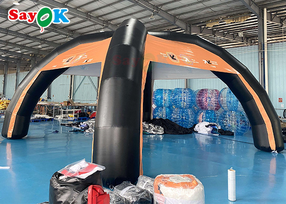 परिवार एयर टेंट कस्टम पीवीसी 7x4m inflatable एयर टेंट समर्थन संरचना ब्लो अप स्पाइडर टेंट