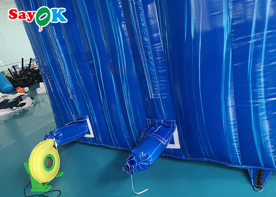 विशाल उछल स्लाइड OEM मजेदार ब्लास्ट अप पाम ट्री वाटर स्लाइड Inflatable Jumpers Inflatable Bounce House With Slide