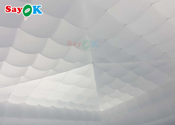 मोबाइल 8x8x4m आउटडोर सफेद inflatable हवा का तम्बू खुश पार्टियों के लिए inflatable पार्टी तम्बू