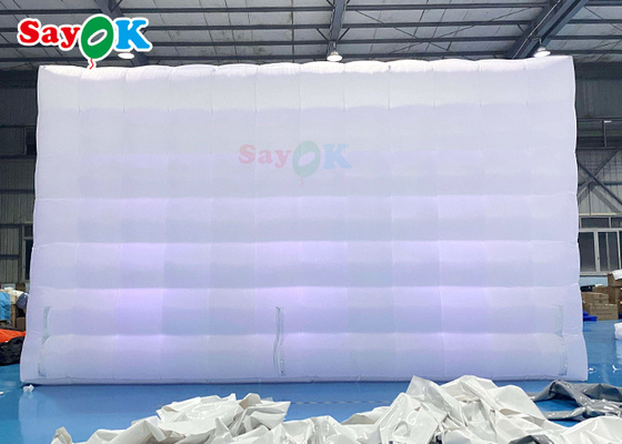 मोबाइल 8x8x4m आउटडोर सफेद inflatable हवा का तम्बू खुश पार्टियों के लिए inflatable पार्टी तम्बू