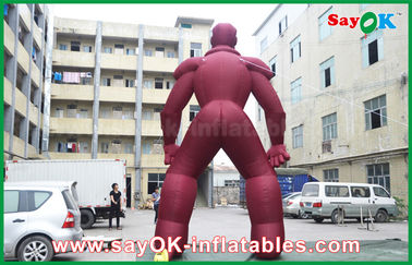 घटना के लिए टिकाऊ Inflatable आयरन मैन / स्पाइडर मैन कार्टून चरित्र हीरो