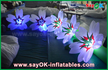 शादी और घटना के लिए नायलॉन Inflatable प्रकाश सजावट फूल श्रृंखला