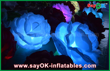 सीई / उल ब्लोअर के साथ एलईडी प्रकाश Inflatable प्रकाश सजावट डीआईए गुलाब फूल