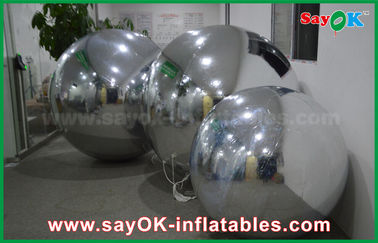 0.6 मिमी पीवीसी Inflatable मिरर बॉल रजत गुब्बारा सजावट एयर तंग सील शैली