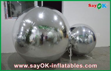 0.6 मिमी पीवीसी Inflatable मिरर बॉल रजत गुब्बारा सजावट एयर तंग सील शैली