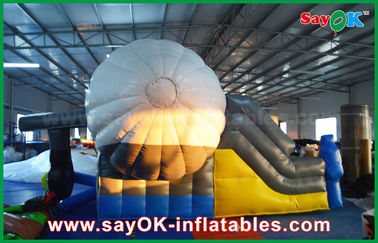 बजाने के लिए सीई / उल ब्लोअर के साथ आउटडोर एयरप्लेन आकार Inflatable बाउंस स्लाइडर