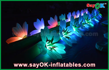 सजावट के लिए बड़े inflatable प्रकाश सजावट Inflatable वेडिंग फूल श्रृंखला WITH एलईडी लाइट