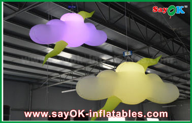स्टेज सजावट कस्टम Inflatable उत्पाद ब्लोअर / एलईडी लाइट के साथ Inflatable बादल