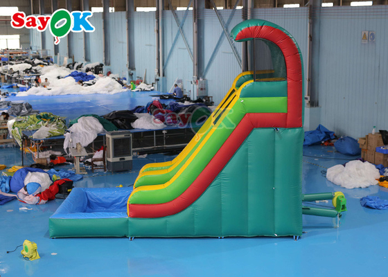 गीला सूखी inflatable स्लाइड विरोधी फट वाणिज्यिक inflatable पानी स्लाइड पूल दो पीवीसी लेपित पक्षों