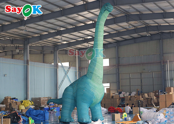 inflatable क्रिसमस डायनासोर 7m inflatable क्रिसमस डायनासोर यार्ड सजावट inflatable Tyrannosaurus Rex मॉडल