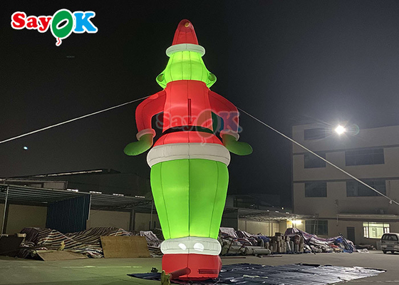 विशाल inflatable कुत्ता कार्टून पात्र inflatable ग्रिंच गुब्बारा सांता क्रिसमस सजावट के लिए