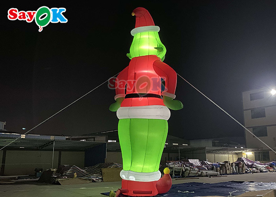 विशाल inflatable कुत्ता कार्टून पात्र inflatable ग्रिंच गुब्बारा सांता क्रिसमस सजावट के लिए