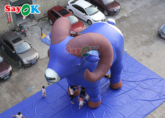 7.5 मीटर इन्फ्लैटेबल बकरी पशु मॉडल गुब्बारे कस्टम मुद्रास्फीति सवारी बकरी विज्ञापन
