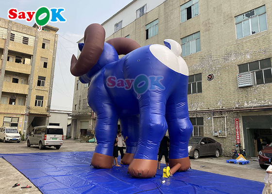 7.5 मीटर इन्फ्लैटेबल बकरी पशु मॉडल गुब्बारे कस्टम मुद्रास्फीति सवारी बकरी विज्ञापन
