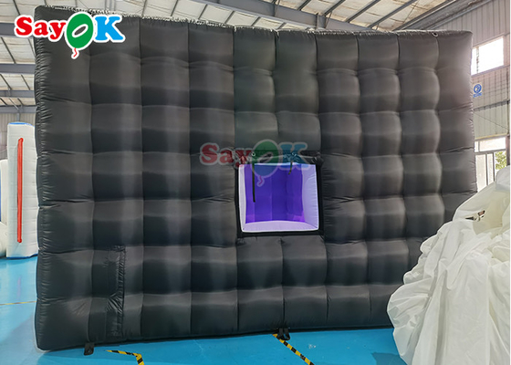 एलईडी लाइट इवेंट पार्टी सजावट के साथ एयरप्रूफ inflatable नाइट क्लब टेंट inflatable एयर टेंट
