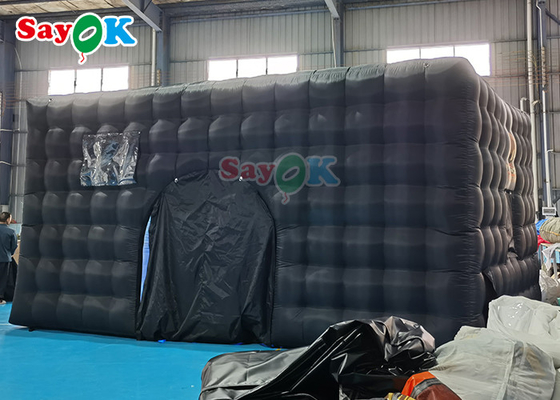 एलईडी लाइट इवेंट पार्टी सजावट के साथ एयरप्रूफ inflatable नाइट क्लब टेंट inflatable एयर टेंट