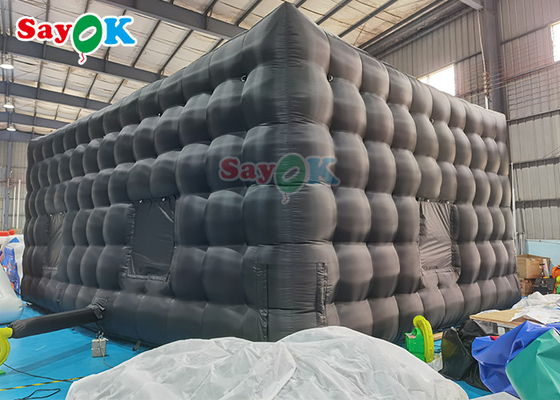 एलईडी लाइट इवेंट पार्टी सजावट के साथ एयरप्रूफ inflatable नाइट क्लब टेंट inflatable एयर टेंट