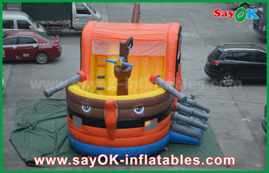 0.55 पीवीसी समुद्री डाकू नाव बाउंस बच्चों के एसजीएस प्रमाणन के लिए Inflatable कूदते महल