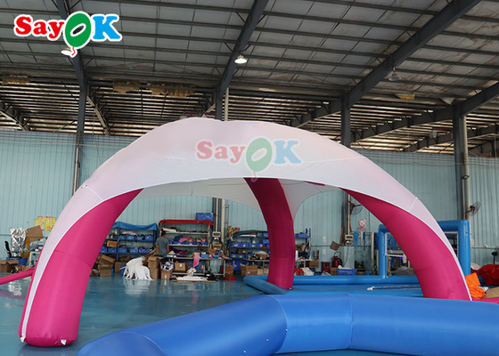 कार्यक्रम प्रायोजित एक्स आकार के inflatable Spider Tent विज्ञापन प्रोमो टेंट सफेद और गुलाबी inflatable एयर टेंट