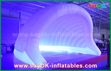 आउटडोर inflatable तम्बू 210D ऑक्सफोर्ड एलईडी inflatable हवा तम्बू गुंबद inflatable इग्लू तम्बू पार्टी के लिए जलरोधक