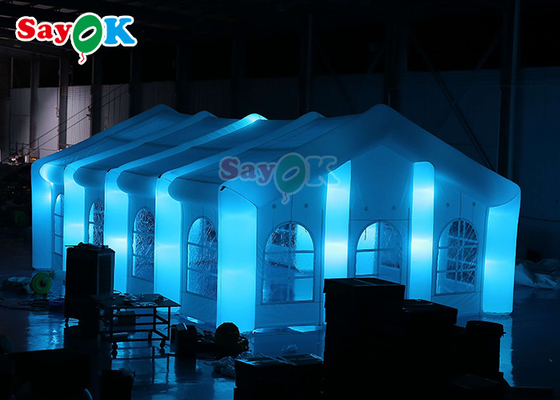 कस्टम आउटडोर inflatable तम्बू पार्टी नाइट क्लब संरचना inflatable बार तम्बू सफेद रंग