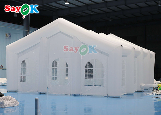 कस्टम आउटडोर inflatable तम्बू पार्टी नाइट क्लब संरचना inflatable बार तम्बू सफेद रंग