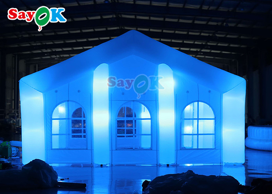कस्टम आउटडोर inflatable तम्बू पार्टी नाइट क्लब संरचना inflatable बार तम्बू सफेद रंग