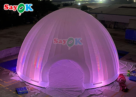 एलईडी के साथ inflatable एयर टेंट इवेंट inflatable गुंबद मार्की इग्लू inflatable यार्ड टेंट