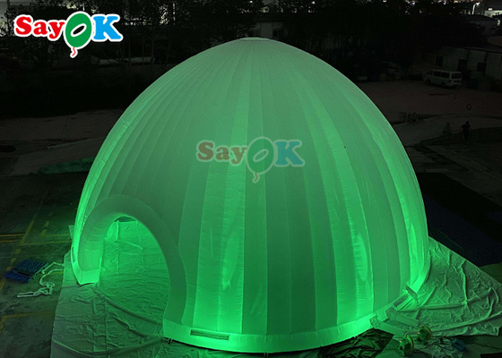 एलईडी के साथ inflatable एयर टेंट इवेंट inflatable गुंबद मार्की इग्लू inflatable यार्ड टेंट