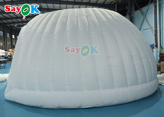 आउटडोर पीवीसी ऑक्सफोर्ड inflatable परिवार तम्बू पैनोरमा गुंबद सफेद शादी inflatable Marquee तम्बू