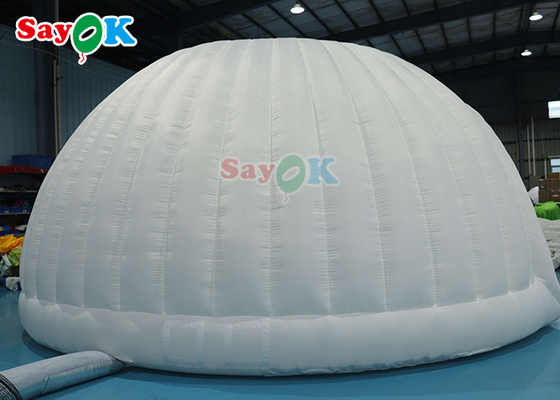 आउटडोर पीवीसी ऑक्सफोर्ड inflatable परिवार तम्बू पैनोरमा गुंबद सफेद शादी inflatable Marquee तम्बू