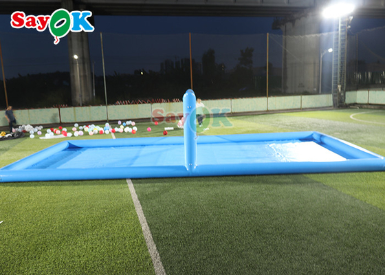 वाटर पार्क खेल बड़े पूल Inflatable वॉलीबॉल मैदान Inflatable पानी टेनिस कोर्ट खेल खेल के लिए