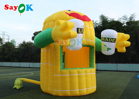 ऑक्सफ़ोर्ड inflatable एयर टेंट नींबू कार्टून बूथ एयरटेड कस्टम बनाया inflatable लॉन टेंट
