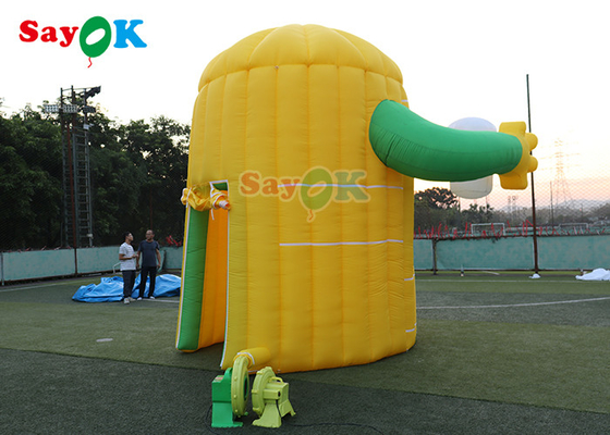ऑक्सफ़ोर्ड inflatable एयर टेंट नींबू कार्टून बूथ एयरटेड कस्टम बनाया inflatable लॉन टेंट
