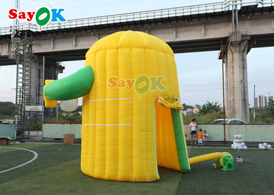 ऑक्सफ़ोर्ड inflatable एयर टेंट नींबू कार्टून बूथ एयरटेड कस्टम बनाया inflatable लॉन टेंट