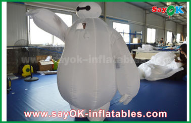 विज्ञापन inflatable inflatable Baymax शुभंकर पोशाक / Inflatable Robot Baymax For Kids मनोरंजन पार्क