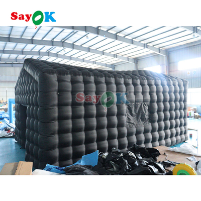 पोर्टेबल एलईडी डिस्को लाइटिंग मोबाइल नाइट क्लब टेंट Inflatable Cube Party Tent Inflatable Nightclub For Rent