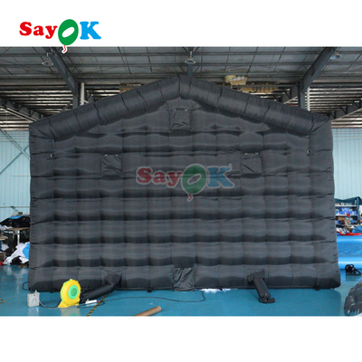 पोर्टेबल एलईडी डिस्को लाइटिंग मोबाइल नाइट क्लब टेंट Inflatable Cube Party Tent Inflatable Nightclub For Rent