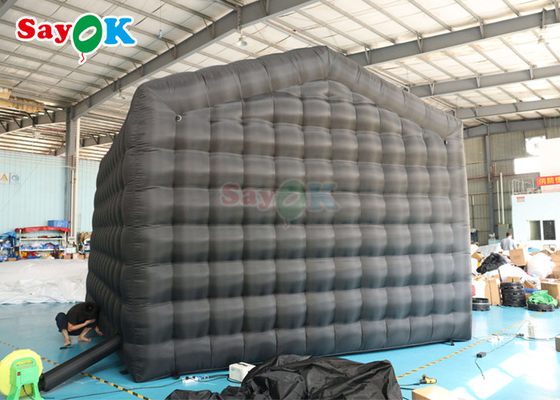 ब्लैक एलईडी म्यूजिक बार मोबाइल नाइट क्लब टेंट कमर्शियल inflatable नाइट क्लब विथ डिस्को लाइट inflatable नाइट क्लब फॉर रेन