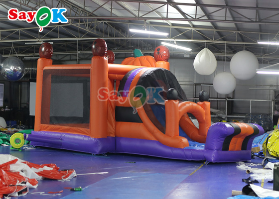 पार्टी के लिए स्लाइड के साथ कद्दू हेलोवीन inflatable उछाल महल inflatable combos