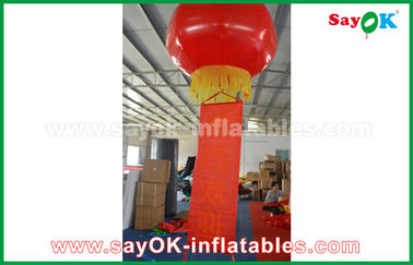 नायलॉन कपड़ा Inflatable प्रकाश सजावट लाल Inflatable लालटेन ग्लिम Scaldfish