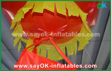 नायलॉन कपड़ा Inflatable प्रकाश सजावट लाल Inflatable लालटेन ग्लिम Scaldfish