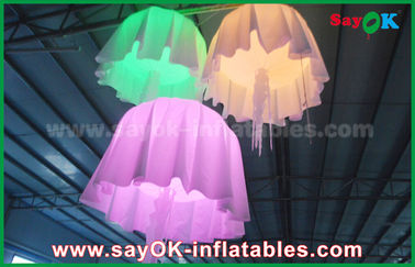 सीई / उल ब्लोअर के साथ 1 एम - 2 एम डीआईए रंग बदलें नायलॉन सामग्री Inflatable जेलीफ़िश