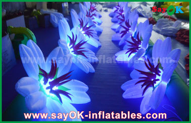 Inflatable फूल श्रृंखला सजावट / वेडिंग स्टेज Inflatable लाइट सजावट
