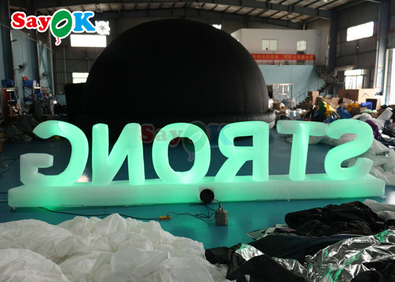 विज्ञापन के लिए अनुकूलित विशाल inflatable बिलबोर्ड साइन गुब्बारा आकर्षक लोगो प्रदर्शन