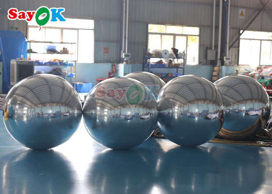 डिस्को चमकदार inflatable दर्पण गेंद बड़ी घटना सजावट पीवीसी फ्लोटिंग गोला दर्पण गुब्बारा